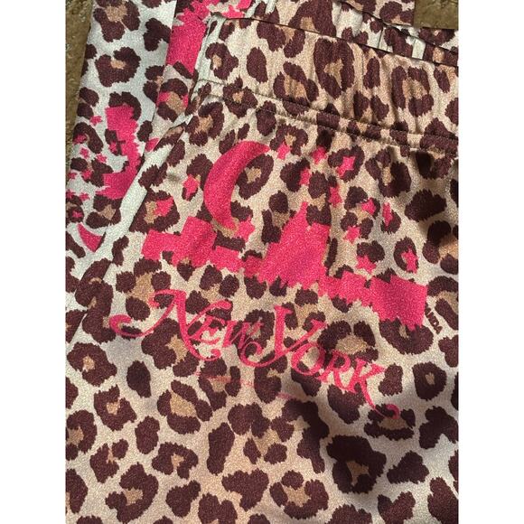 Nicopanda Cheetah NYC Silky Gold Pink Brown Leggings, Size Small - Picture 5 of 8
